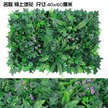 Load image into Gallery viewer, 60*40cm Artificial Plant Lawn DIY Background Wall Simulation Grass Leaf lawn wedding carpet Home Decor grass carpet Turf Office