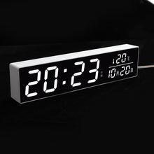 Load image into Gallery viewer, Large Screen Calendar Temperature Display Digital Alarm Clock LCD Big Mirror Snooze Silent Night Light Electronic Desktop Clock