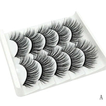 Load image into Gallery viewer, 5 Pairs 3D Mink Hair Natural Crisscross Thick False Eyelashes Long Messy Makeup Fake Eye Lashes Extension Tapered Make Up Tools