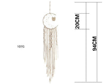 Load image into Gallery viewer, Macrame Boho Tapestry dream catcher Wall Hanging Hand-woven Home Decoration Accessories Nordic Art Tassel Apartment Dorm Room