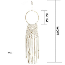 Load image into Gallery viewer, Macrame Boho Tapestry dream catcher Wall Hanging Hand-woven Home Decoration Accessories Nordic Art Tassel Apartment Dorm Room