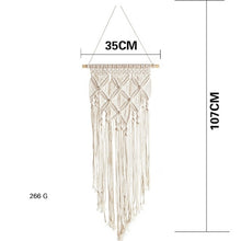 Load image into Gallery viewer, Macrame Woven Wall Hanging Tapestry Boho Chic Bohemian Room Geometric Art Tapestries Beautiful Apartment Dorm Room Decoration