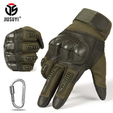Load image into Gallery viewer, Full Finger Tactical Army Gloves Military Paintball Shooting Airsoft Bicycle Combat PU Leather Touch Screen Rubber Hard Knuckle