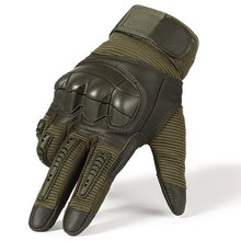 Load image into Gallery viewer, Full Finger Tactical Army Gloves Military Paintball Shooting Airsoft Bicycle Combat PU Leather Touch Screen Rubber Hard Knuckle