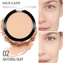 Load image into Gallery viewer, SACE LADY Compact Powder Oil Control Matte Makeup Setting Pressed Powder Pores Invisible Mate Make Up Natural Finish Cosmetics