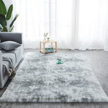 Load image into Gallery viewer, RULDGEE Silky Carpet Plush Tie Dye Mats Beautiful Shaggy Rugs Faux Fur Bedroom Floor Mats Living Room Alfombra Fluffy Area Rugs
