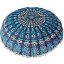 Load image into Gallery viewer, Ouneed Large 80*80cm Mandala Floor Pillows Bohemian Meditation Cushion Cover Round Pouf Retro Boho Tapestry Cover Cases 1PC