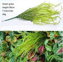 Load image into Gallery viewer, DIY Artificial Plastic Grass Leaves Flowers Flores Plants Fake Plants for Home Store Garden Imagine Wall Decoration