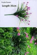 Load image into Gallery viewer, DIY Artificial Plastic Grass Leaves Flowers Flores Plants Fake Plants for Home Store Garden Imagine Wall Decoration