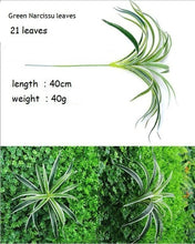 Load image into Gallery viewer, DIY Artificial Plastic Grass Leaves Flowers Flores Plants Fake Plants for Home Store Garden Imagine Wall Decoration