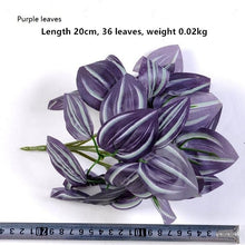 Load image into Gallery viewer, DIY Artificial Plastic Grass Leaves Flowers Flores Plants Fake Plants for Home Store Garden Imagine Wall Decoration