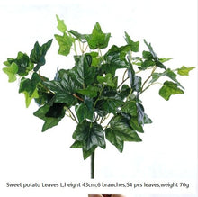 Load image into Gallery viewer, DIY Artificial Plastic Grass Leaves Flowers Flores Plants Fake Plants for Home Store Garden Imagine Wall Decoration
