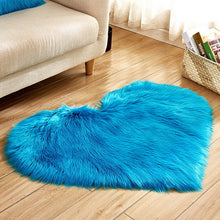 Load image into Gallery viewer, Shaggy Carpet Wool Faux Fluffy Mats Artificial Sheepskin Hairy Mat Love Heart Rugs NO Lint Carpet For Living Room 30x30/40x50cm