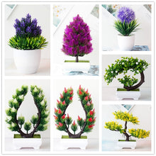 Load image into Gallery viewer, Artificial Plant Bonsai Small Tree Potted Plant Simulation Plant Fake Flower for DIY Home Party Decoration Hotel Garden Decor