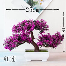 Load image into Gallery viewer, Artificial Plant Bonsai Small Tree Potted Plant Simulation Plant Fake Flower for DIY Home Party Decoration Hotel Garden Decor