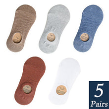 Load image into Gallery viewer, Women's Cotton Invisible No show Socks non-slip Summer Candy Solid Color Silicone Short Socks Fashion Cute Thin Ankle Boat Socks