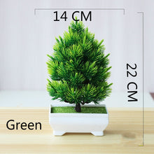 Load image into Gallery viewer, Multi Style Artificial Plants Bonsai Small Tree Pot Plants Fake Flowers Potted Ornaments for Home Decoration Hotel Garden Decor