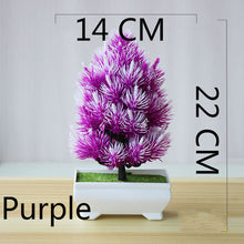 Load image into Gallery viewer, Multi Style Artificial Plants Bonsai Small Tree Pot Plants Fake Flowers Potted Ornaments for Home Decoration Hotel Garden Decor
