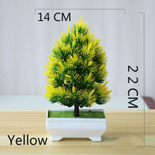Load image into Gallery viewer, Multi Style Artificial Plants Bonsai Small Tree Pot Plants Fake Flowers Potted Ornaments for Home Decoration Hotel Garden Decor