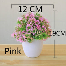 Load image into Gallery viewer, Multi Style Artificial Plants Bonsai Small Tree Pot Plants Fake Flowers Potted Ornaments for Home Decoration Hotel Garden Decor