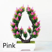 Load image into Gallery viewer, Multi Style Artificial Plants Bonsai Small Tree Pot Plants Fake Flowers Potted Ornaments for Home Decoration Hotel Garden Decor
