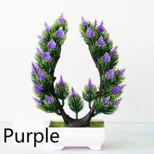 Load image into Gallery viewer, Multi Style Artificial Plants Bonsai Small Tree Pot Plants Fake Flowers Potted Ornaments for Home Decoration Hotel Garden Decor