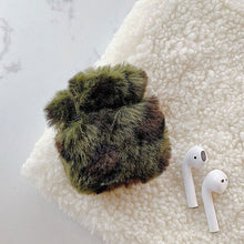 Load image into Gallery viewer, L-FADNUT Cute Leopard Fluffy Case For AirPods 1 2 Warm Fur Plush Shockproof Anti-dust Cover For Airpods Pro Apple Charging Capa