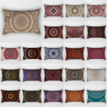 Load image into Gallery viewer, Beauty mandala pattern pillow cases rectangle bedroom pillow cases high quality thick travel pillow cover size 50*30cm