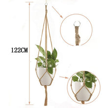 Load image into Gallery viewer, New Pot Holder Macrame Plant Hanger Hanging Planter Basket Jute Rope Braided Craft @