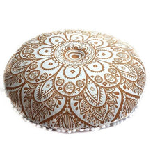 Load image into Gallery viewer, Indian Mandala Pillows Round Bohemian Home Pillows Cover Case Decorative Pillows For Home Living Seat Cover Home Textile