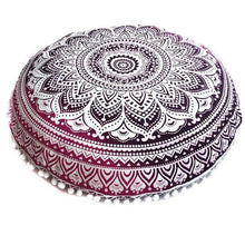 Load image into Gallery viewer, Indian Mandala Pillows Round Bohemian Home Pillows Cover Case Decorative Pillows For Home Living Seat Cover Home Textile