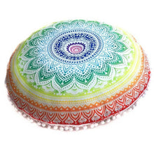 Load image into Gallery viewer, Indian Mandala Pillows Round Bohemian Home Pillows Cover Case Decorative Pillows For Home Living Seat Cover Home Textile