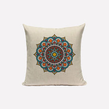 Load image into Gallery viewer, Throw Pillow Case Cotton Retro Mandala Pillowcase Moroccan Boho Decorative 45*45 40*40 Bohemian Yellow fur Linen Cushion Cover