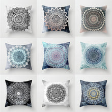 Load image into Gallery viewer, 45*45CM pillow case Ethnic wind mandala peach leather printed pillowcase Square decorative pillowcase