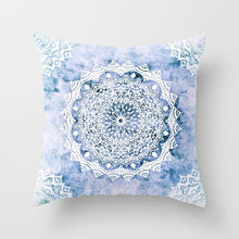 Load image into Gallery viewer, 45*45CM pillow case Ethnic wind mandala peach leather printed pillowcase Square decorative pillowcase
