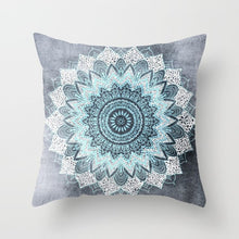 Load image into Gallery viewer, 45*45CM pillow case Ethnic wind mandala peach leather printed pillowcase Square decorative pillowcase