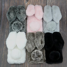 Load image into Gallery viewer, Rabbit Fur Case For Huawei Honor 7C 7S 8 8A 8C 8S 8X 9 8 Play 4T Pro V20 Nova 7 6 5i Pro SE 5 Bunny Doll Cover