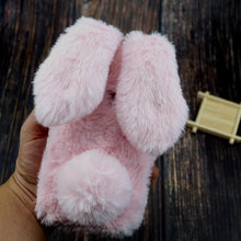 Load image into Gallery viewer, Rabbit Fur Case For Huawei Honor 7C 7S 8 8A 8C 8S 8X 9 8 Play 4T Pro V20 Nova 7 6 5i Pro SE 5 Bunny Doll Cover