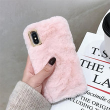 Load image into Gallery viewer, Rabbit Fur Case For Huawei Honor 7C 7S 8 8A 8C 8S 8X 9 8 Play 4T Pro V20 Nova 7 6 5i Pro SE 5 Bunny Doll Cover