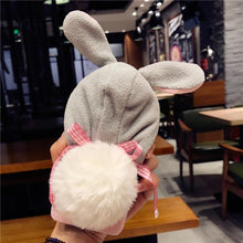 Load image into Gallery viewer, Christmas Hat Phone Case For iPhone 11 Pro Max 11Pro XR XS MAX 6s Rabbit Fluffy Case For iPhone X 8plus 7 6Plus Fundas Cover