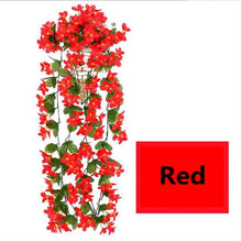 Load image into Gallery viewer, Violet Artificial Ivy Leaf Garland Fake Foliage Hanging Flowers Vine Plant Home Garden Decoration Wall Indoor Outdoor Wedding