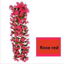 Load image into Gallery viewer, Violet Artificial Ivy Leaf Garland Fake Foliage Hanging Flowers Vine Plant Home Garden Decoration Wall Indoor Outdoor Wedding