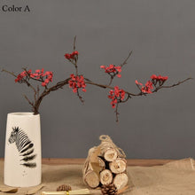 Load image into Gallery viewer, Cherry blossoms tree branch Artificial Silk flowers Sakura Rattan Kudo for fall home Decoration Home table Decor fake flower