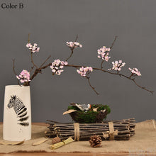 Load image into Gallery viewer, Cherry blossoms tree branch Artificial Silk flowers Sakura Rattan Kudo for fall home Decoration Home table Decor fake flower