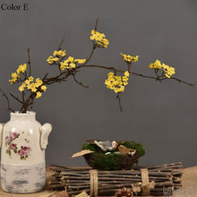 Load image into Gallery viewer, Cherry blossoms tree branch Artificial Silk flowers Sakura Rattan Kudo for fall home Decoration Home table Decor fake flower
