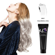 Load image into Gallery viewer, Punk Style Fashion Salon Hair Dye Cream Silver Grey Blue Red Green Color Dye Products Hair Dye Permanent Not Hurt Hair Fast