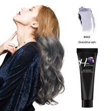 Load image into Gallery viewer, Punk Style Fashion Salon Hair Dye Cream Silver Grey Blue Red Green Color Dye Products Hair Dye Permanent Not Hurt Hair Fast