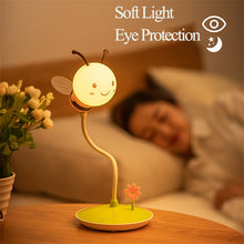 Load image into Gallery viewer, Touch Cartoon Bee Night Lights USB Charging Night Lamp Creative Dimming Timing Reading Lamp for Bedside Baby's Room Infant Gift