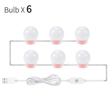 Load image into Gallery viewer, Wall Lamp LED Makeup Mirror Vanity Hollywood Style Led Light Bulbs 16W Led Lamp Touch Switch USB Cosmetic Lighted Dressing table