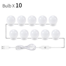 Load image into Gallery viewer, Wall Lamp LED Makeup Mirror Vanity Hollywood Style Led Light Bulbs 16W Led Lamp Touch Switch USB Cosmetic Lighted Dressing table